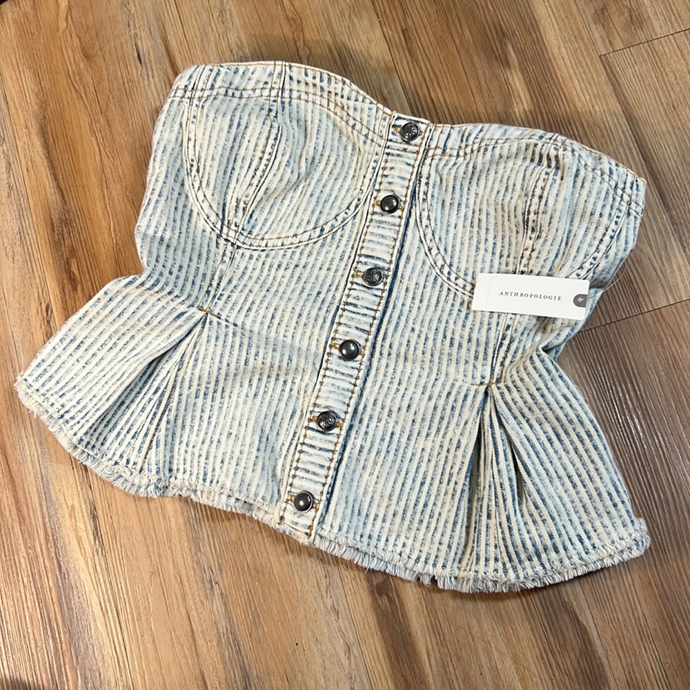 Anthropologie Denim Top